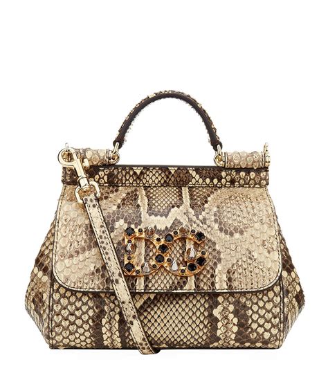 dolce and gabbana python bag